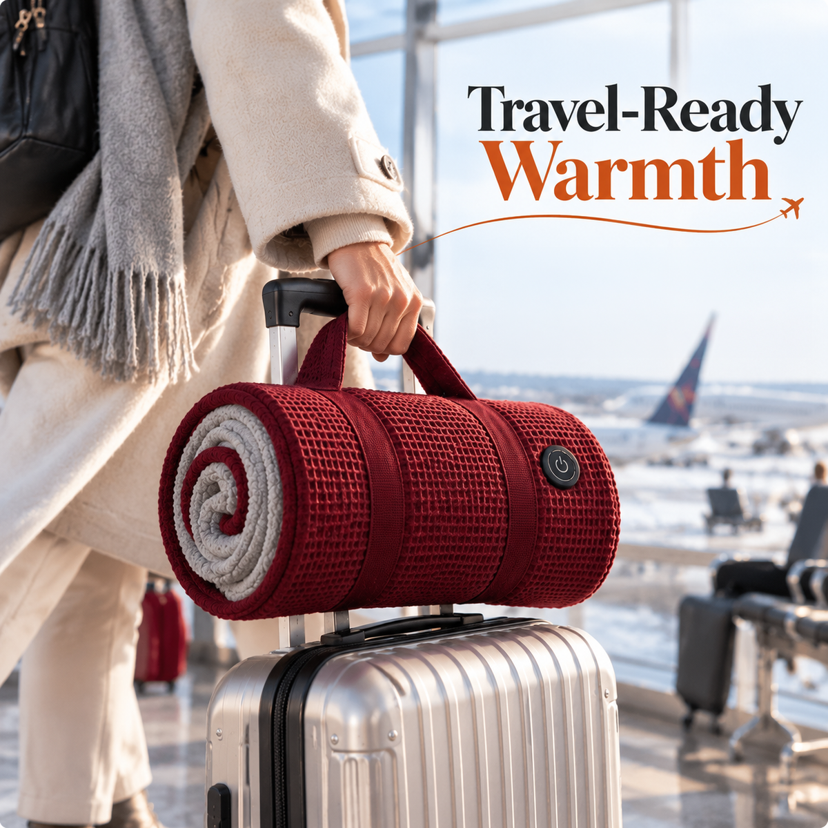 Wearable Electric Heated Wrap – 3 Heat Settings