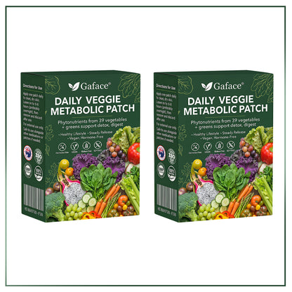 𝐆𝐚𝐟𝐚𝐜𝐞® 𝐃𝐚𝐢𝐥𝐲 𝐕𝐞𝐠𝐞𝐭𝐚𝐛𝐥𝐞 𝐌𝐞𝐭𝐚𝐛𝐨𝐥𝐢𝐜 𝐏𝐚𝐭𝐜𝐡 𝐮𝐬𝐞𝐬 𝐨𝐫𝐠𝐚𝐧𝐢𝐜 𝐯𝐞𝐠𝐞𝐭𝐚𝐛𝐥𝐞 𝐞𝐱𝐭𝐫𝐚𝐜𝐭𝐬 𝐚𝐧𝐝 𝐩𝐡𝐲𝐭𝐨𝐧𝐮𝐭𝐫𝐢𝐞𝐧𝐭𝐬 𝐟𝐫𝐨𝐦 𝟑𝟗 𝐯𝐞𝐠𝐞𝐭𝐚𝐛𝐥𝐞𝐬 + 𝐠𝐫𝐞𝐞𝐧𝐬 𝐭𝐨 𝐬𝐮𝐩𝐩𝐨𝐫𝐭 𝐝𝐞𝐭𝐨𝐱, 𝐝𝐢𝐠𝐞𝐬𝐭𝐢𝐨𝐧 & 𝐦𝐞𝐭𝐚𝐛𝐨𝐥𝐢𝐜 𝐫𝐞𝐬𝐞𝐭, 𝐚𝐧𝐝 𝐛𝐨𝐨𝐬𝐭 𝐞𝐧𝐞𝐫𝐠𝐲 𝐟𝐨𝐫 𝐚𝐥𝐥-𝐝𝐚𝐲 𝐰𝐞𝐥𝐥𝐧𝐞𝐬𝐬.