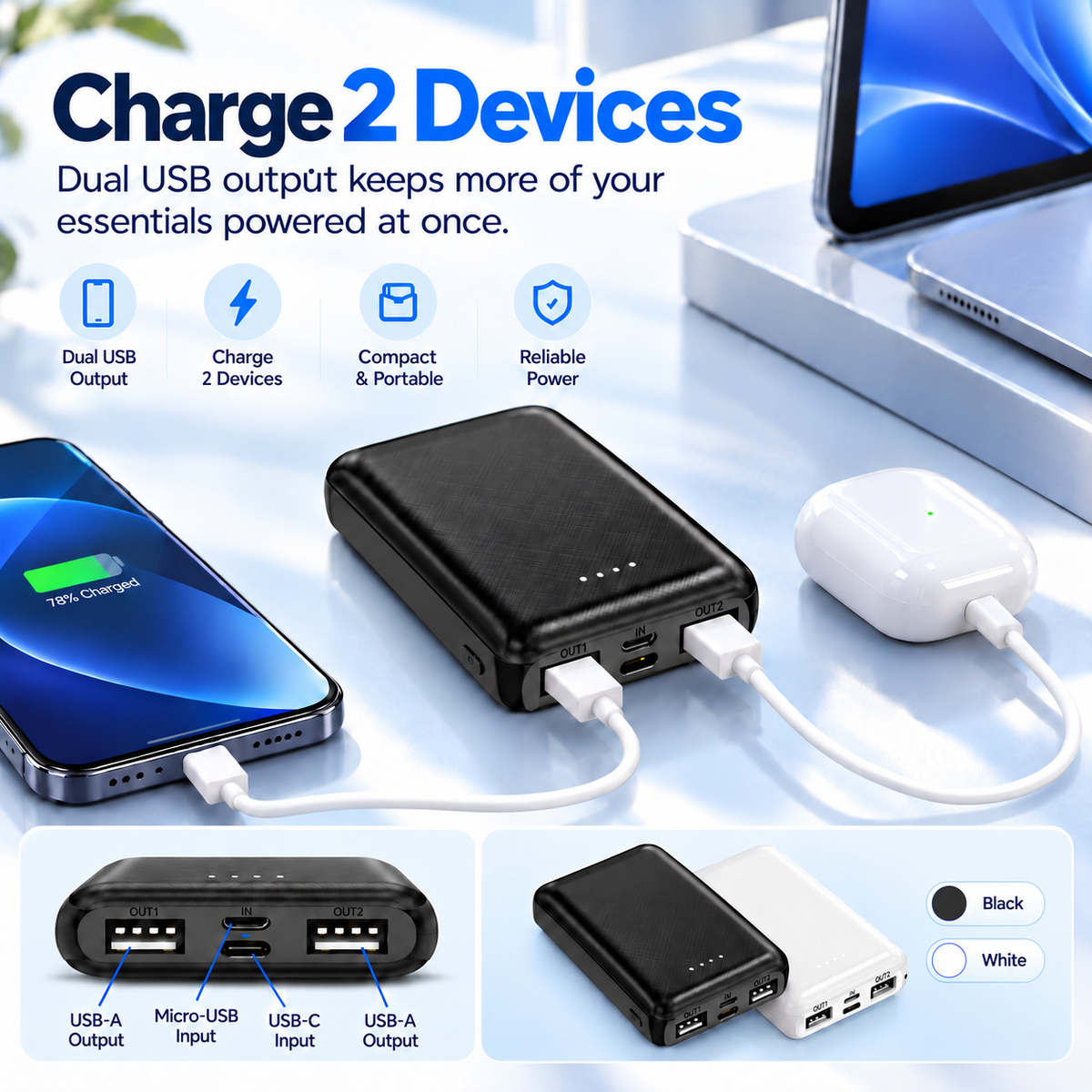 🔋 Add a Power Bank — Stay Warm Anywhere