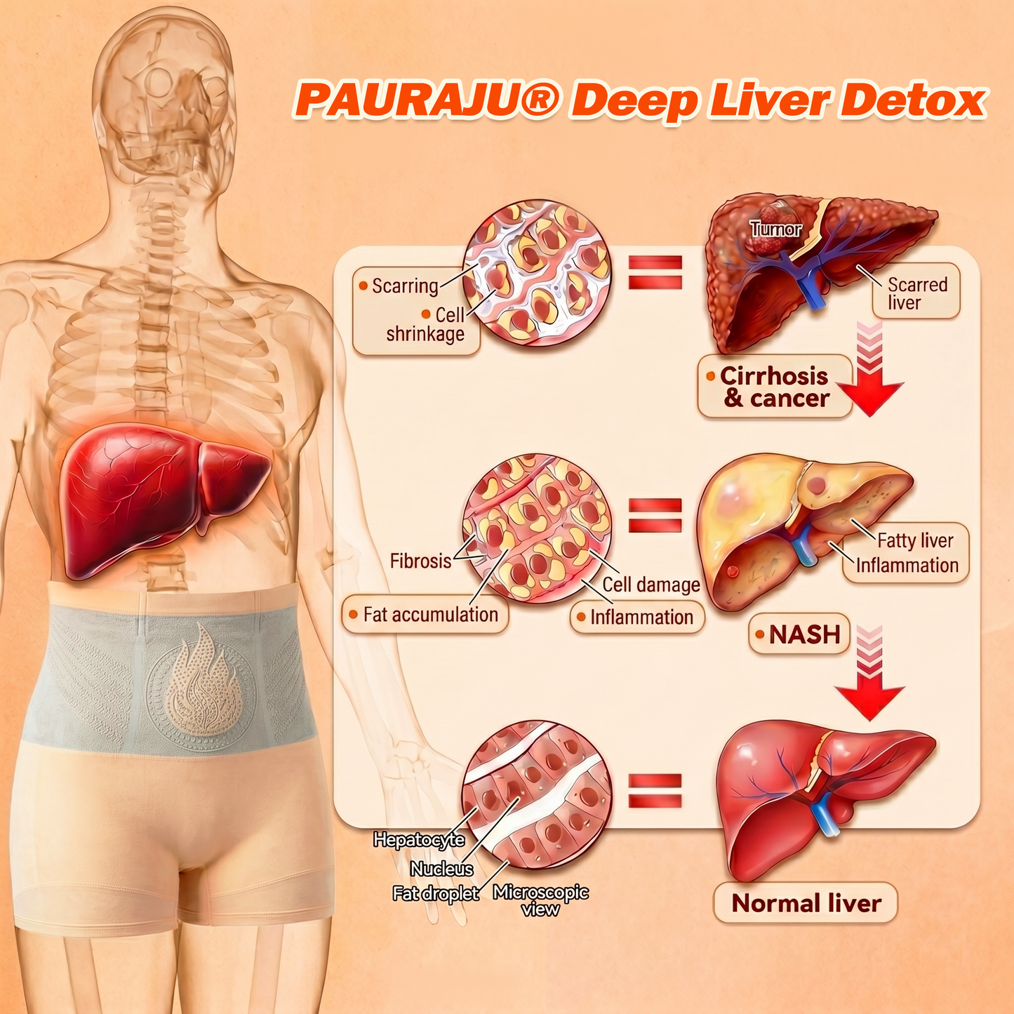PAURAJU® 30-Min All-in-One Micro-Particle Fat-Burning Shorts🔑Ignites deep microcirculation to melt fat, flush toxins, and reverse metabolic aging.🍟
