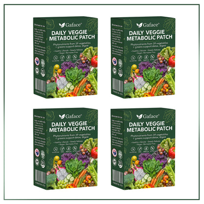 𝐆𝐚𝐟𝐚𝐜𝐞® 𝐃𝐚𝐢𝐥𝐲 𝐕𝐞𝐠𝐞𝐭𝐚𝐛𝐥𝐞 𝐌𝐞𝐭𝐚𝐛𝐨𝐥𝐢𝐜 𝐏𝐚𝐭𝐜𝐡 𝐮𝐬𝐞𝐬 𝐨𝐫𝐠𝐚𝐧𝐢𝐜 𝐯𝐞𝐠𝐞𝐭𝐚𝐛𝐥𝐞 𝐞𝐱𝐭𝐫𝐚𝐜𝐭𝐬 𝐚𝐧𝐝 𝐩𝐡𝐲𝐭𝐨𝐧𝐮𝐭𝐫𝐢𝐞𝐧𝐭𝐬 𝐟𝐫𝐨𝐦 𝟑𝟗 𝐯𝐞𝐠𝐞𝐭𝐚𝐛𝐥𝐞𝐬 + 𝐠𝐫𝐞𝐞𝐧𝐬 𝐭𝐨 𝐬𝐮𝐩𝐩𝐨𝐫𝐭 𝐝𝐞𝐭𝐨𝐱, 𝐝𝐢𝐠𝐞𝐬𝐭𝐢𝐨𝐧 & 𝐦𝐞𝐭𝐚𝐛𝐨𝐥𝐢𝐜 𝐫𝐞𝐬𝐞𝐭, 𝐚𝐧𝐝 𝐛𝐨𝐨𝐬𝐭 𝐞𝐧𝐞𝐫𝐠𝐲 𝐟𝐨𝐫 𝐚𝐥𝐥-𝐝𝐚𝐲 𝐰𝐞𝐥𝐥𝐧𝐞𝐬𝐬.