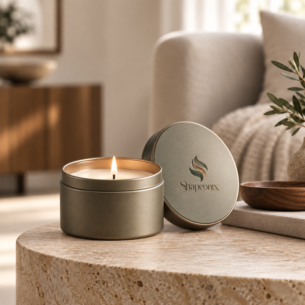 Shapeonix Ember Glass Scented Candle