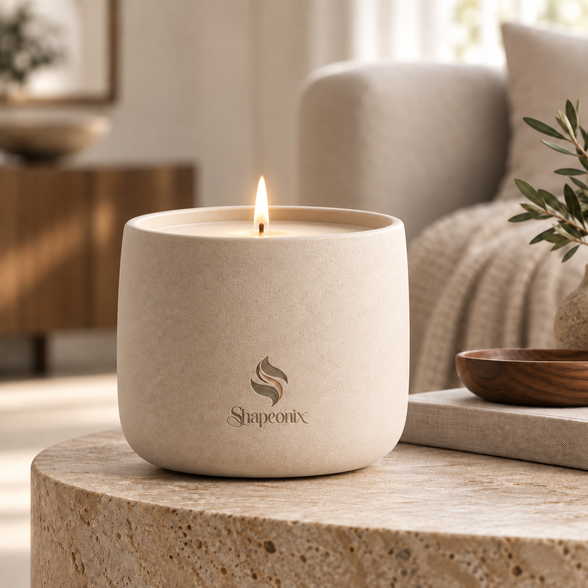Shapeonix Terra Ceramic Scented Candle