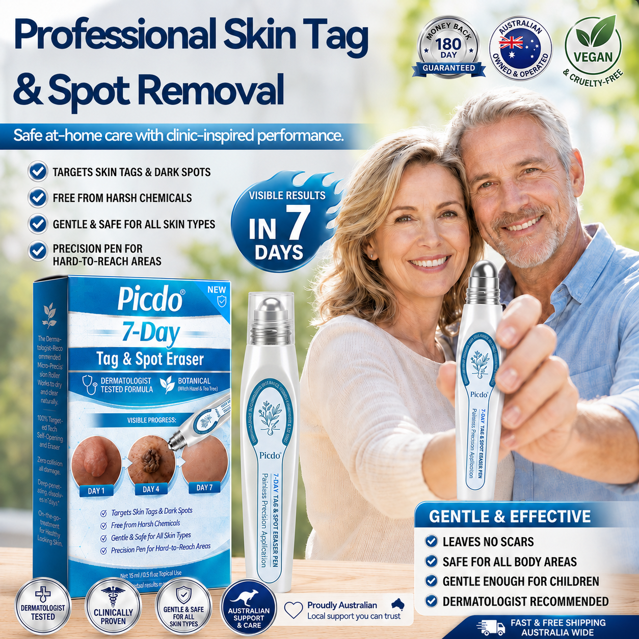 𝐏i𝐜𝐝o® 7-𝐷𝑎𝑦 𝗧𝐚𝐠 & 𝗦𝗽𝐨𝐭 𝐄𝐫𝒂𝒔𝒆𝒓(Zero Pain, Zero 𝐒𝐜𝐚𝒓𝒔 Rollerball)👕