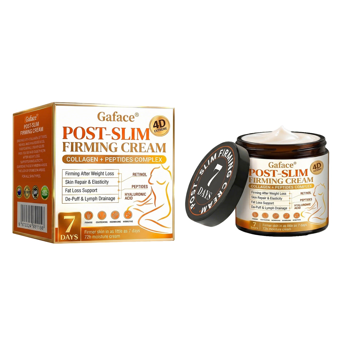 𝐆𝐚𝐟𝐚𝐜𝐞® 𝐏𝐨𝐬𝐭-𝐒𝐥𝐢𝐦 𝐅𝐢𝐫𝐦𝐢𝐧𝐠 𝐂𝐫𝐞𝐚𝐦 𝐰𝐢𝐭𝐡 𝐆𝐇𝐊-𝐂𝐮, 𝐀𝐫𝐠𝐢𝐫𝐞𝐥𝐢𝐧𝐞 & 𝐌𝐚𝐭𝐫𝐢𝐱𝐲𝐥 𝟑𝟎𝟎𝟎, 𝐜𝐨𝐥𝐥𝐚𝐠𝐞𝐧 𝐩𝐞𝐩𝐭𝐢𝐝𝐞𝐬 𝐚𝐧𝐝 𝐬𝐤𝐢𝐧-𝐟𝐢𝐫𝐦𝐢𝐧𝐠 𝐚𝐜𝐭𝐢𝐯𝐞𝐬 𝐭𝐨 𝐭𝐚𝐫𝐠𝐞𝐭 𝐥𝐨𝐨𝐬𝐞, 𝐬𝐚𝐠𝐠𝐢𝐧𝐠 𝐬𝐤𝐢𝐧 𝐚𝐟𝐭𝐞𝐫 𝐰𝐞𝐢𝐠𝐡𝐭 𝐥𝐨𝐬𝐬.