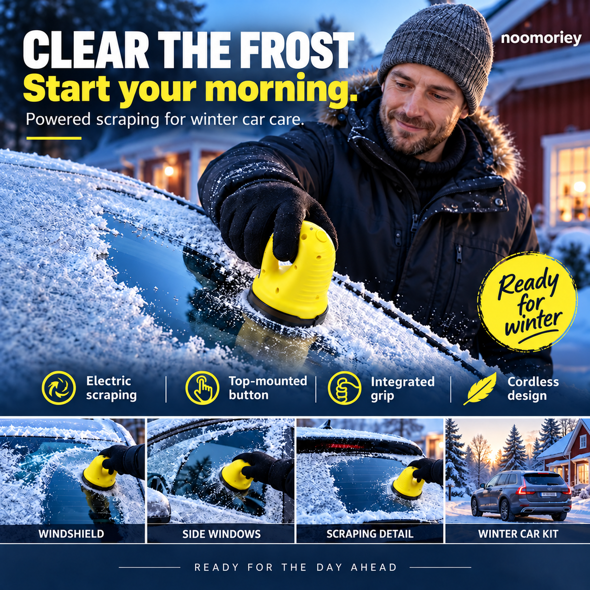 ❄️🚘Cordless Electric Ice Scraper – Clear Frost, Drive with Confidence! ❄️