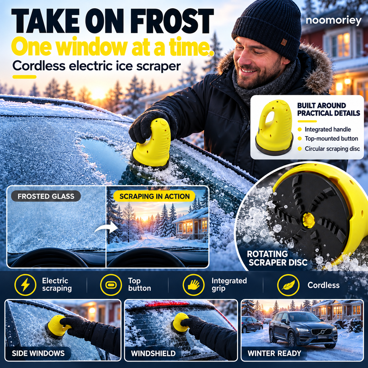 ❄️🚘Cordless Electric Ice Scraper – Clear Frost, Drive with Confidence! ❄️