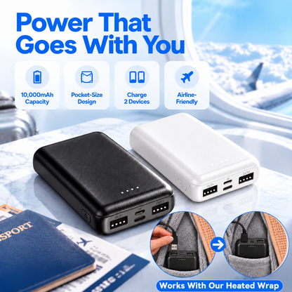 🔋 Add a Power Bank — Stay Warm Anywhere